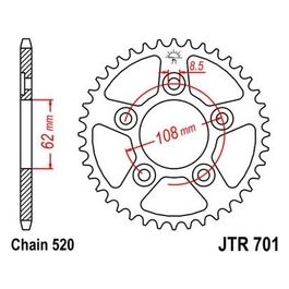 Jt Sprokets Corona Jt 701 Z38 