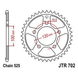 Jt Sprokets Corona Jt 702 Z40 