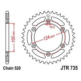 Jt Sprokets Corona Jt 735 Z39 