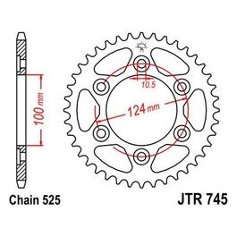 Jt Sprokets Corona Jt 745 Z37 