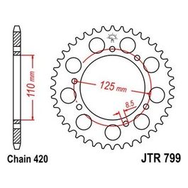 Jt Sprokets Corona Jt 799 Z50 