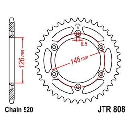 Jt Sprokets Corona Jt 808 Z52 