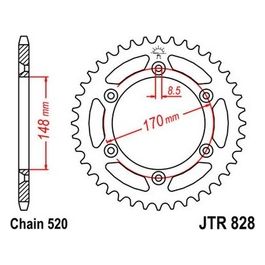 Jt Sprokets Corona Jt 828 Z47 