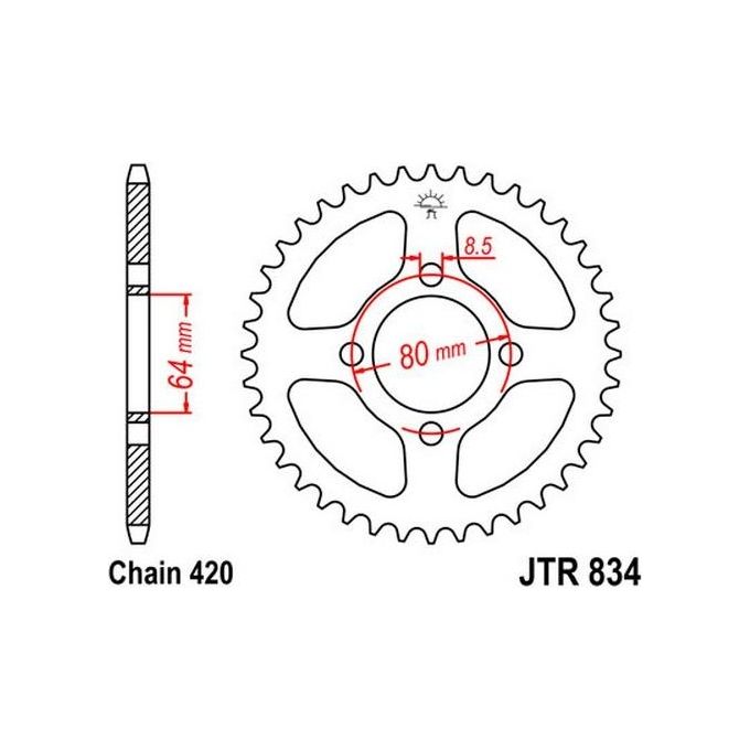Jt Sprokets Corona Jt 834 Z37