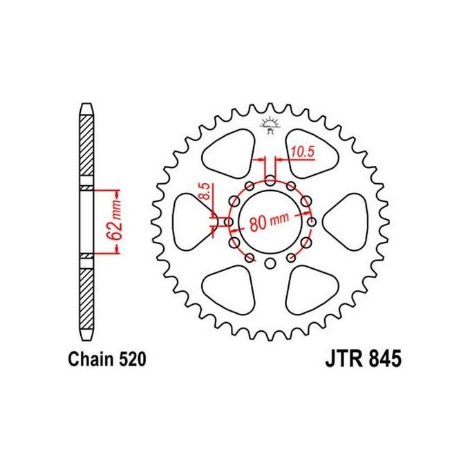 Jt Sprokets Corona Jt 845 Z43