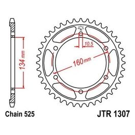 Jt Sprokets Corona Jt 1307 Z44 