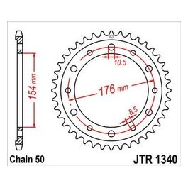 Jt Sprokets Corona Jt 1340 Z45 