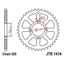 Jt Sprokets Corona Jt 1414 Z43 