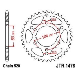 Jt Sprokets Corona Jt 1478 Z36 