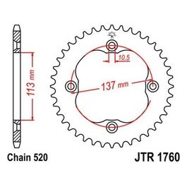 Jt Sprokets Corona Jt 1760 Z36 