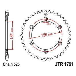 Jt Sprokets Corona Jt 1791 Z43 