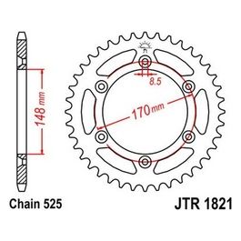 Jt Sprokets Corona Jt 1821 Z47 