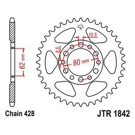 Jt Sprokets Corona Jt 1842 Z49 