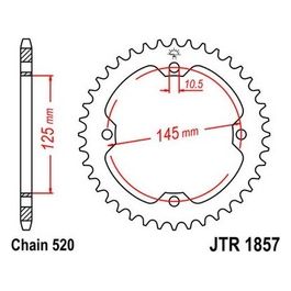 Jt Sprokets Corona Jt 1857 Z37 