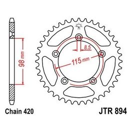 Jt Sprokets Corona KTM 65 SX 12- 48 denti