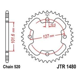 Jt Sprokets Corona Polaris 500 Predator 04-04 37 denti