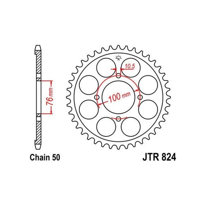 Jt Sprokets Corona Suzuki GSX F 600 85-88 46 denti