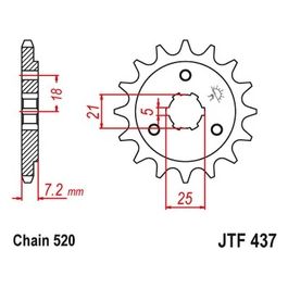 Jt Sprokets Pignone 437 Z14