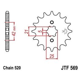 Jt Sprokets Pignone Jt 569 Z10 