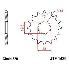 Jt Sprokets Pignone Jt 1439 Z11 