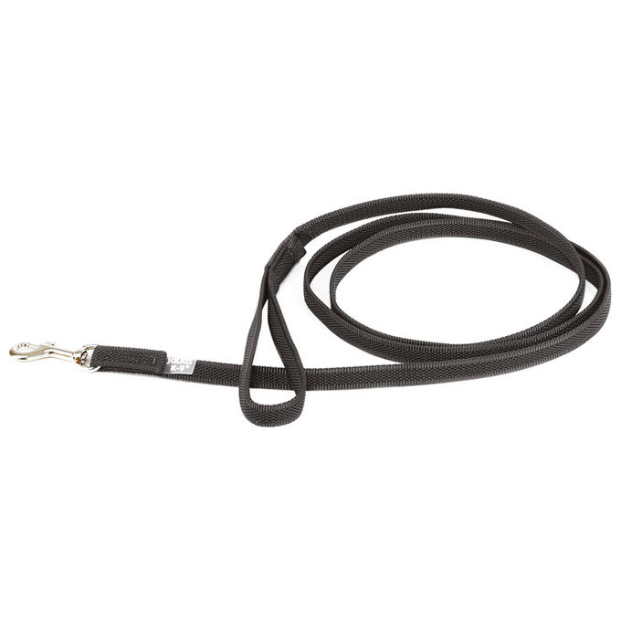 Julius-K9 Guinzaglio per cani con maniglia Color e Gray Super-Grip 2 x 3005001000 cm L - 2 cm-Lunghezza 1000 cm Nero
