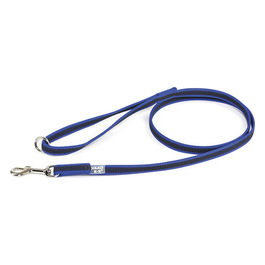 Guinzaglio con maniglia e anello O Color e Gray Super-Grip S - 1,4 cm|Lunghezza 120 cm Blu