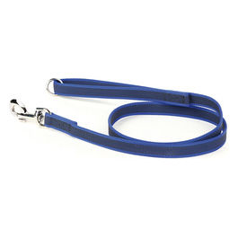 Guinzaglio con maniglia e anello O Color e Gray Super-Grip M - 2 cm|Lunghezza 120 cm Blu
