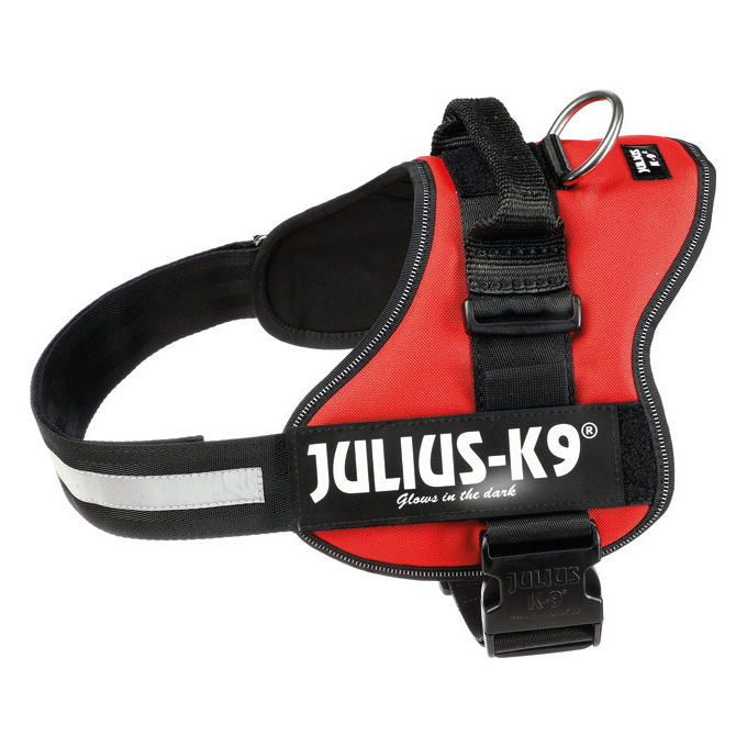 Julius-K9 Pettorina per cani K9 Powerharness Tg. 1 L - Tg. 1 (Circonferenza 63-85 cm Peso 23-30 Kg) Rosso