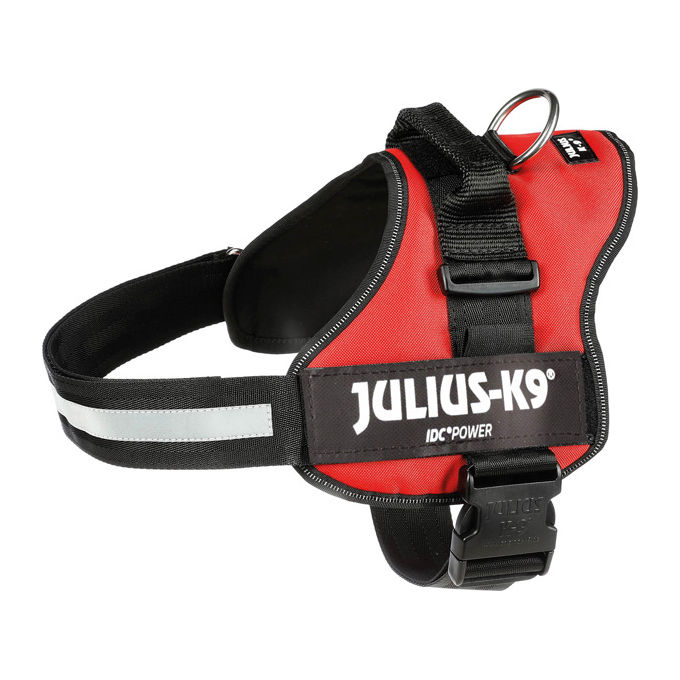 Julius-K9 Pettorina per cani K9 Powerharness Tg. 2 XL - Tg. 2 (Circonferenza 71-96 cm Peso 28-40 Kg) Rosso