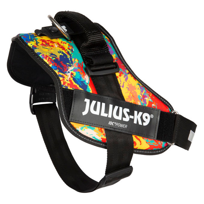 Julius-K9 Pettorina per cani IDC Powerharness Tg. 0 M - Tg. 0 (Circonferenza 58-76 cm Peso 14-25 Kg) Crazy