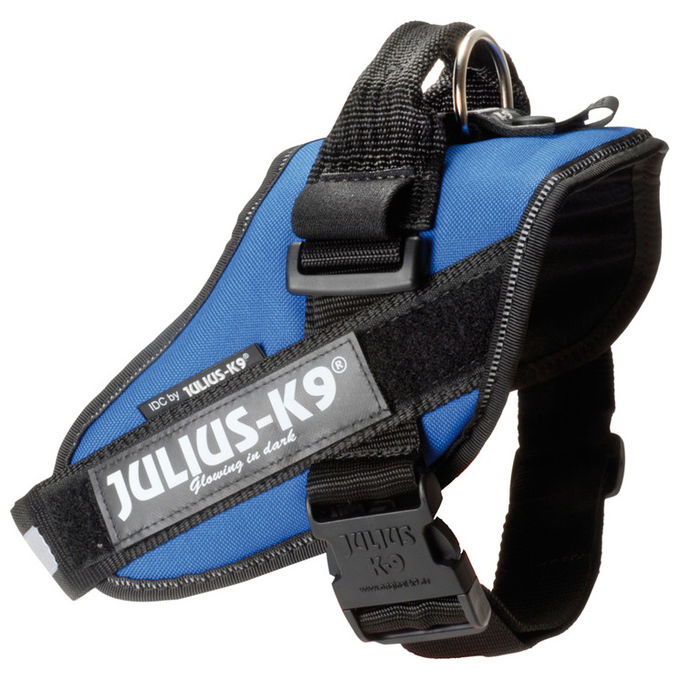 Julius-K9 Pettorina per cani IDC Powerharness Tg. 1 L - Tg. 1 (Circonferenza 63-85 cm Peso 23-30 Kg) Blu