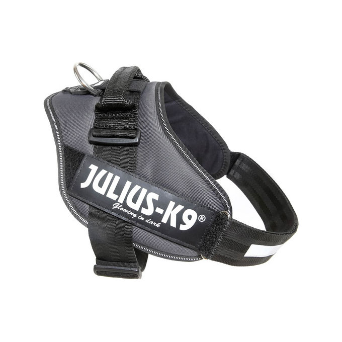 Julius-K9 Pettorina per cani IDC Powerharness Tg. 1 L - Tg. 1 (Circonferenza 63-85 cm Peso 23-30 Kg) Grigio