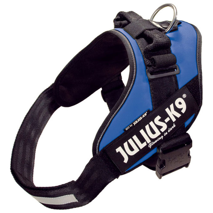 Julius-K9 Pettorina per cani IDC Powerharness Tg. 3 2XL - Tg. 3 (Circonferenza 82-115 cm Peso 40-70 Kg) Blu