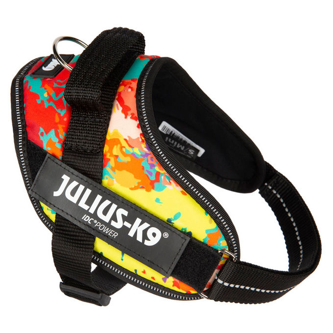 Julius-K9 Pettorina per cani IDC Powerharness Tg. 3 2XL - Tg. 3 (Circonferenza 82-115 cm Peso 40-70 Kg) Crazy