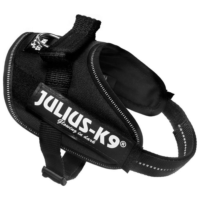Julius-K9 Pettorina per cani IDC Powerharness Tg. 3 2XL - Tg. 3 (Circonferenza 82-115 cm Peso 40-70 Kg) Nero