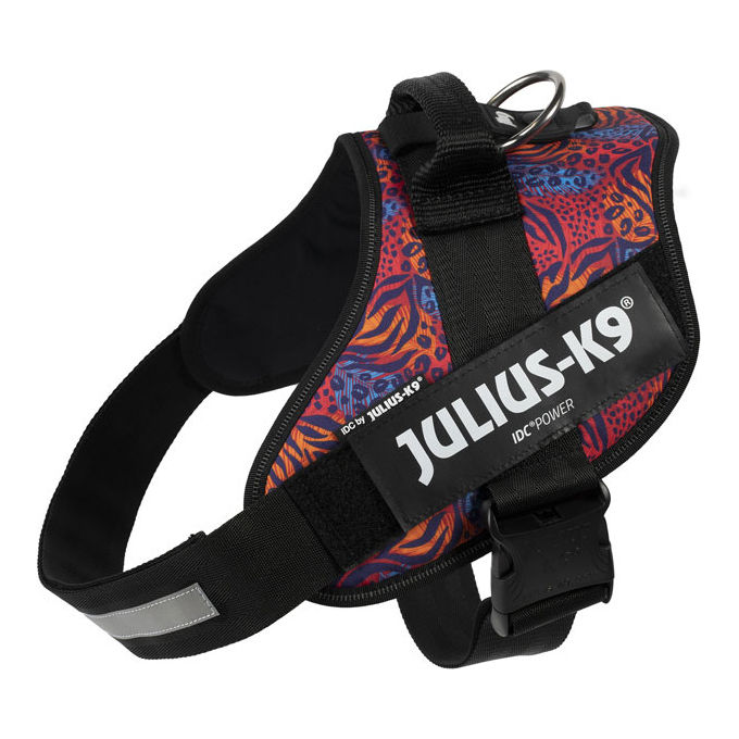 Julius-K9 Pettorina per cani IDC Powerharness Tg. 3 2XL - Tg. 3 (Circonferenza 82-115 cm Peso 40-70 Kg) Wild Lady