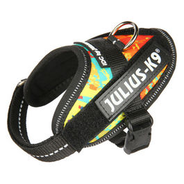 Pettorina per cani IDC Powerharness Tg. Baby 2 2XS - Tg. Baby 2 (Circonferenza 33-45 cm Peso 2-5 Kg) Crazy