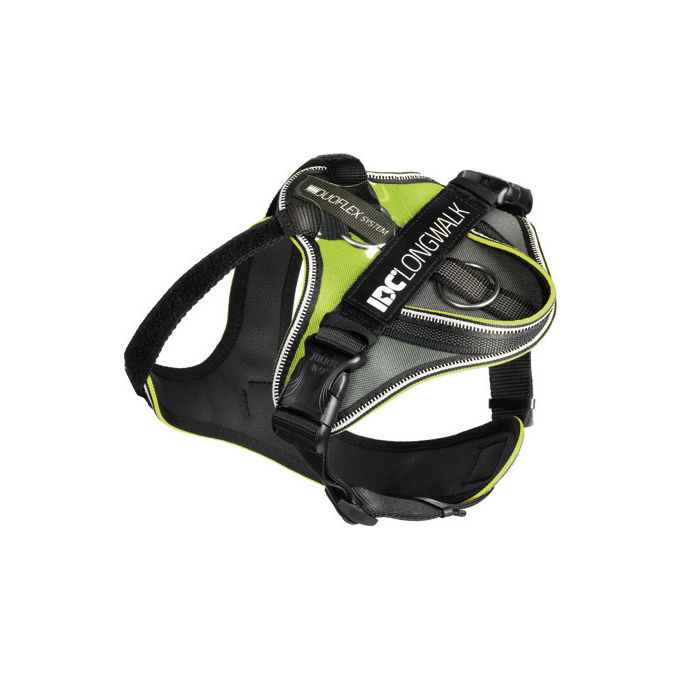 Julius-K9 Pettorina per cani IDC Longwalk Tg. S, M, L, XL, 2XL S - (Circonferenza 49-66 cm Peso 9-15 Kg) Giallo