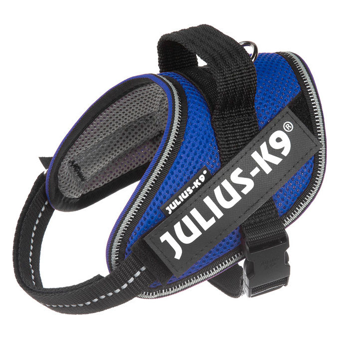 Julius-K9 Pettorina estiva per cani IDC Powair XS - (Circonferenza 40-53 cm Peso 4-7 Kg) Blu