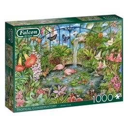 Falcon de Luxe Tropical Conservatory 1000 Pezzi Puzzle Flora e Fauna