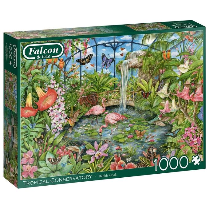 Image of Jumbo Falcon de Luxe Tropical Conservatory 1000 Pezzi Puzzle Flora e Fauna