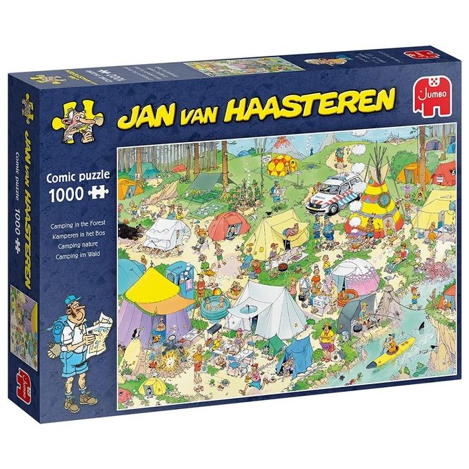 Jumbo Jan van Haasteren Camping in The Forest 1000 Pezzi Puzzle