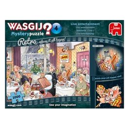 Jumbo Wasgij Retro Mystery 4 Intrattenimento dal Vivo 1000 Pezzi Puzzle