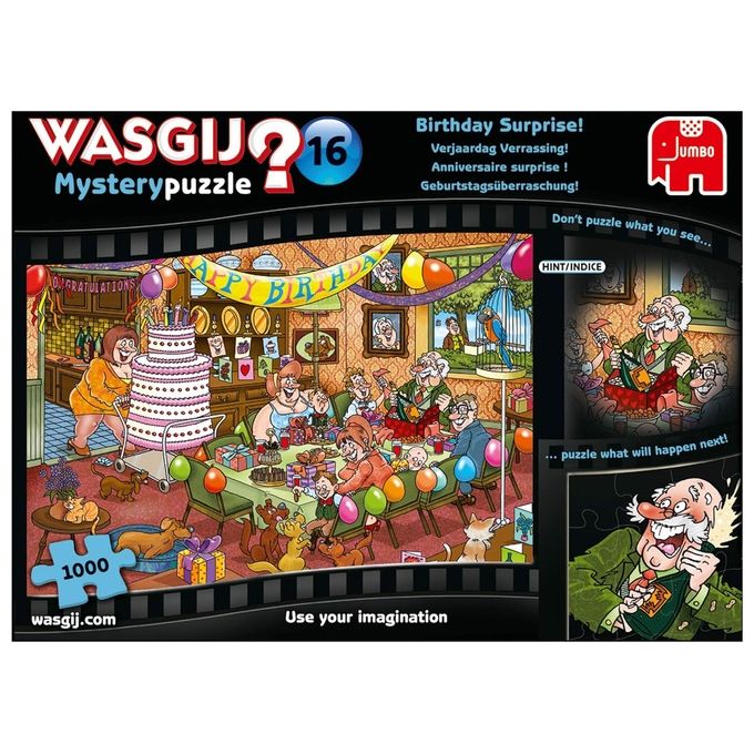 Jumbo Wasgij Mystery 16 Sorpresa di Compleanno 1000 Pezzi Puzzle