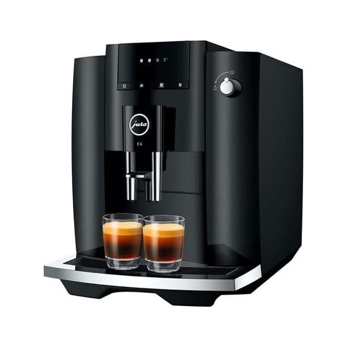 Image of JURA E4 Piano nero - Macchina da caffe' automatica, 1,9 L, 15 bar, 1450 W, 5 specialita', macinacaffe' Professional Aroma Grinder, display a simboli, Nero