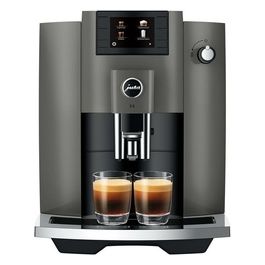 E6 Dark Inox - Macchina da caffè automatica, 1,9 L, 15 bar, 1450 W, 11 specialità, macinacaffè Aroma Professional, display TFT, sistema cappuccino, Acciaio Inox