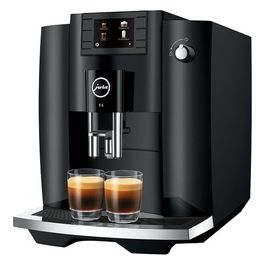 E6 Piano Black - Macchina da caffè automatica, 1,9 L, 15 bar, 1450 W, 11 specialità, macinacaffè Aroma Professional, display TFT, sistema cappuccino, Nero