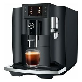 E8 Piano Black - Macchina da caffè automatica, 1,9 L, 15 bar, 1450 W, 17 specialità, macinacaffè P.A.G.2, display da 3,5'', sistema cappuccino, Nero