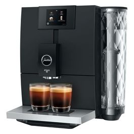 ENA 8 Full Metropolitan Black - Macchina da caffè automatica, 1,1 L, 15 bar, 1450 W, 15 specialità, macinacaffè Aroma G3, display TFT, sistema cappuccino, Nero