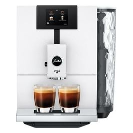 ENA 8 Full Nordic White - Macchina da caffè automatica, 1,1 L, 15 bar, 1450 W, 15 specialità, macinacaffè Aroma G3, display TFT, sistema cappuccino, Bianco